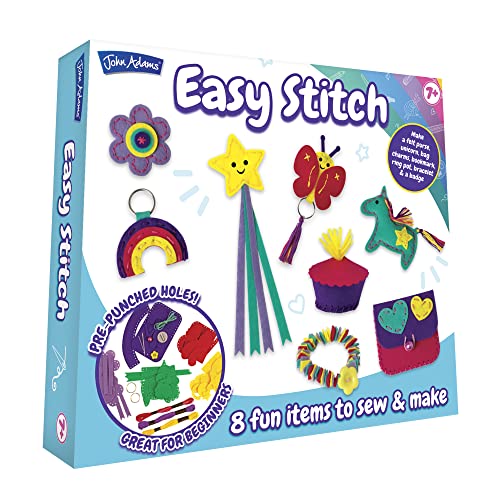 Máquina de coser John Adams 11196 Easy Stitch multicolor para manualidades infantiles