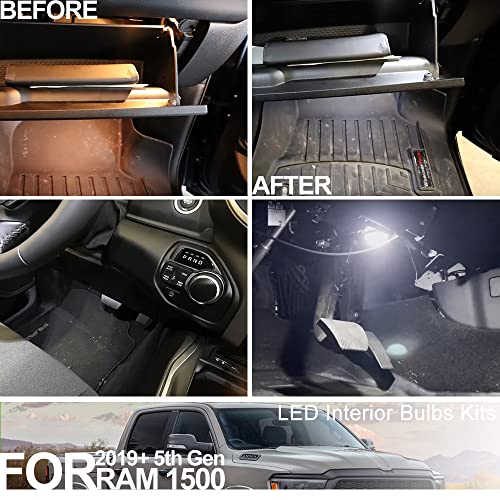 Kit 12 Lámparas LED Interior Blanco 6000K para Dodge RAM 1500 miniatura 3