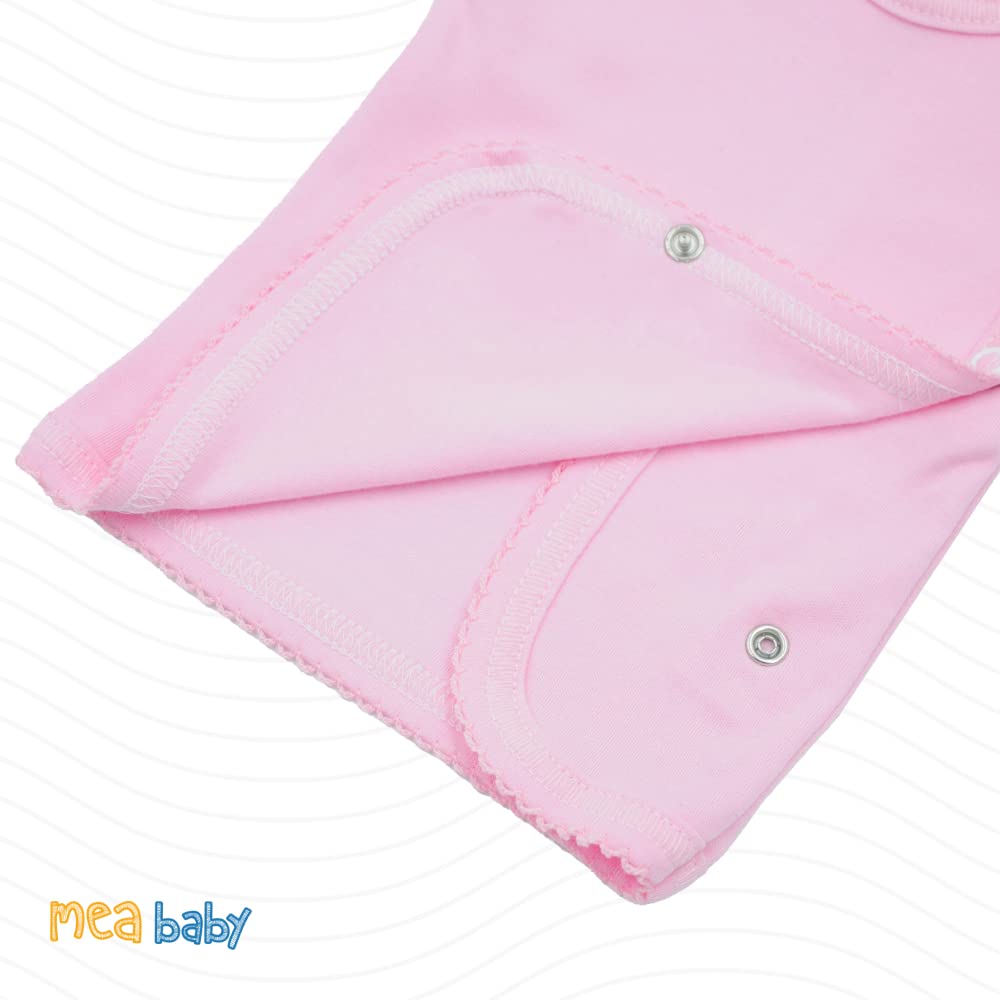 MEA BABY Chemise bébé Unisexe à Manches Longues 100% Coton, Lot de 5, pour Filles et garçons (Parent)