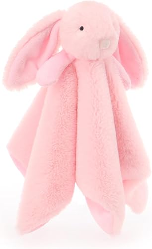 Vista 26 de Apricot Lamb Animales de peluche Conejo Crema Manta de Seguridad de Conejo Infantil Manta de Carácter Manta de lujo Snuggler Plush Baby Love(Conejo