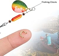 Vista 6 de Horquilla giratoria de cambio rápido para cuchillas giratorias, 120 piezas, arnés de pesca para horquillas, arnés de oruga, horquilla de velocidad