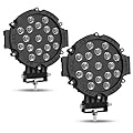 AUTOSAVER88 5 Inch LED Light Pod, 48W 5D LED Cubes 4800LM Offroad Fog Driving Light Truck Pod Light ATV Light Pickup Spot Light Bar for Jeep Boat Bumper Lamp SUV ATV UTV Light - Black, Pack of 2