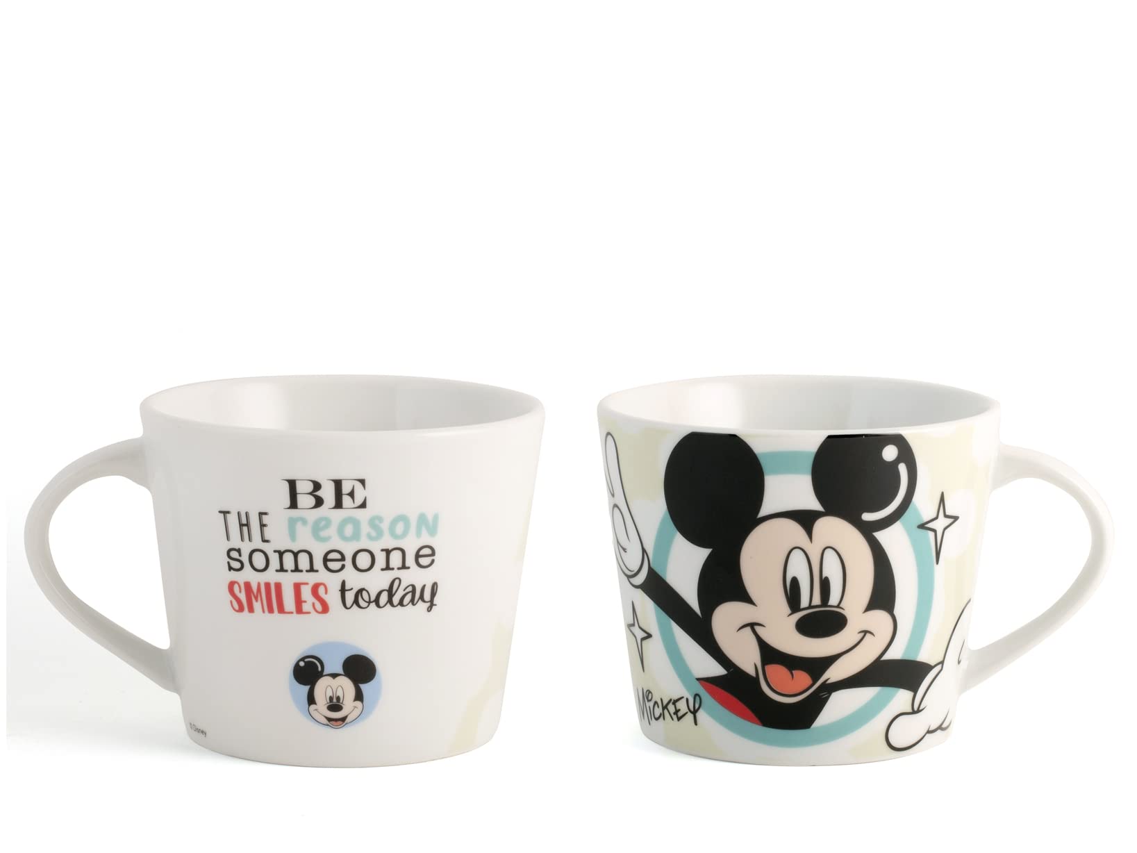 Home Set 6 Tazze Jumbo Mickey Surething, 400ml – Prodotto con Licenza 100% Originale, Perfette per Colazione e Bevande Calde