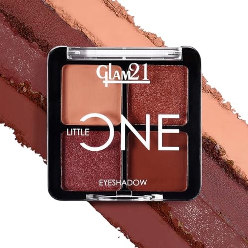 Image of Glam21 Little One 4-in-1 Eyeshadow Palette | Ultra pigmented, Easy to blend | Long Lasting Eye Make Up Kit |Potrait Mode-06