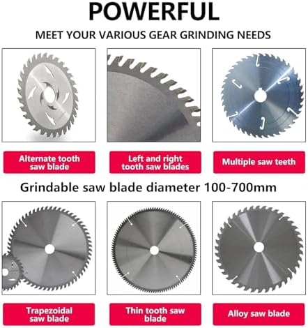 550W Electric Circular Saw Blade Sharpener - Multi-Tool for Fast, Efficient Blade Sharpening, Compatible with Various Saw Blades, Durable, User-Friendly Design