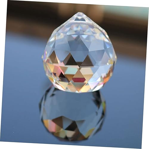 Miniatura 6 de FUNOMOCYA 4 adornos de Yule para colgar, adornos colgantes de cristal, agujeros perforados, prisma colgante, atrapasoles de cristal, cristal