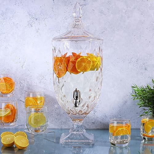 Drinkstuff Glass Drinks Dispenser with Tap - 4 Litre Water & Juice Server for Parties, Buffets, BBQs & Home Hosting - Leakproof, Reusable & Easy to Clean - Image 4