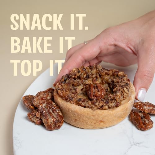 Image of Honey Glazed Pecans 5 oz - Caramelized Pecans with Real Honey, Crunchy & Sweet Roasted Nuts Snack in Resealable Pouch - Gourmet Glazed Pecan Halves by La Nogalera