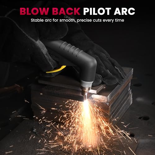 Image of Bestarc Plasma Cutter, [Blow Back Pilot Arc][Large LED][Air Sensor] 60A Non-HF Plasma Cutter Machine 110V /220V Dual Voltage, 5 /8 inch Clean Cut 4 /5 inch Max Cut, Post Flow, 2T /4T for Beginners DIY