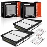 A-Premium 2-PC Engine Air Filter Compatible with Genesis G70 2019-2023 & Kia Stinger 2018-2021,