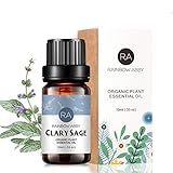 Clary Sage Essential Oil 10ml (0.33oz) - 100% Pure Therapeutic Grade for Aromatherapy Diffuser,...