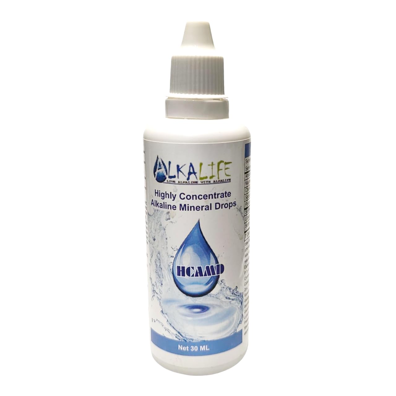 ALKALIFE Concentrated Alkaline Mineral Drops | pH Booster Drops | Only 3drops in 1L water | 30 ML