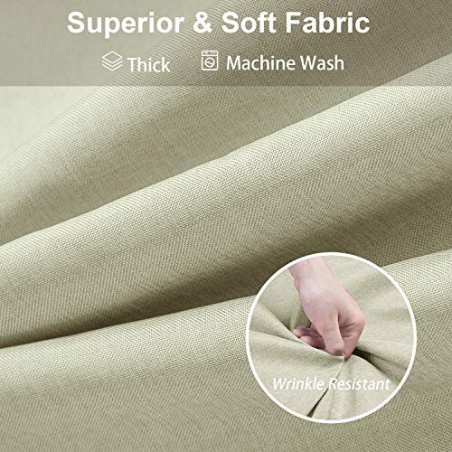 VANZAVANZU Waterproof Narrow Shower Curtain 92x182cm for Small Bathroom with Metal Hooks Linen Fabric Shower Curtain Heavy Duty Bath Curtain for Wet Room Bathtub Shower Stall - Image 2