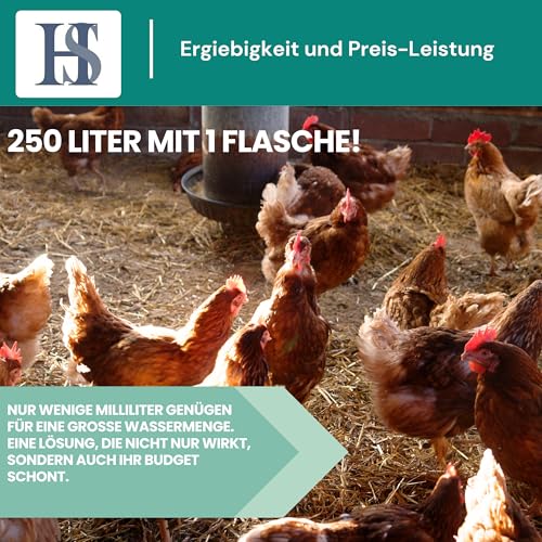 HS AntiMite liquid 500 ml - Trinkwasserzusatz 100% biologisch - gegen Milben und Parasiten