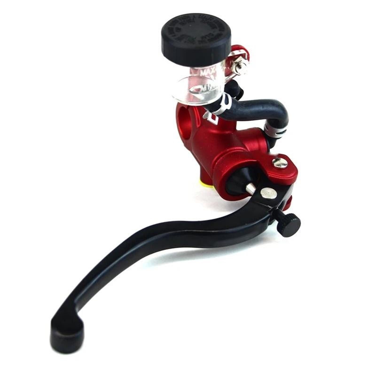 Leva frizione freno moto Interfaccia tubo leva pompa freno per moto radiale 17,5 mm cilindro principale 22(Red-Right)