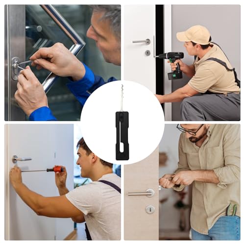 Lockpicking Set,Lock Picking Tool Set Tragbares,Gravpick Faltbare,Schloss Knacken Set,Lock Picking Fidget Profi,Hook Türöffnungswerkzeug,für Haushalt und Locksmith des Schlossöffner Werkzeug(Schwarz)