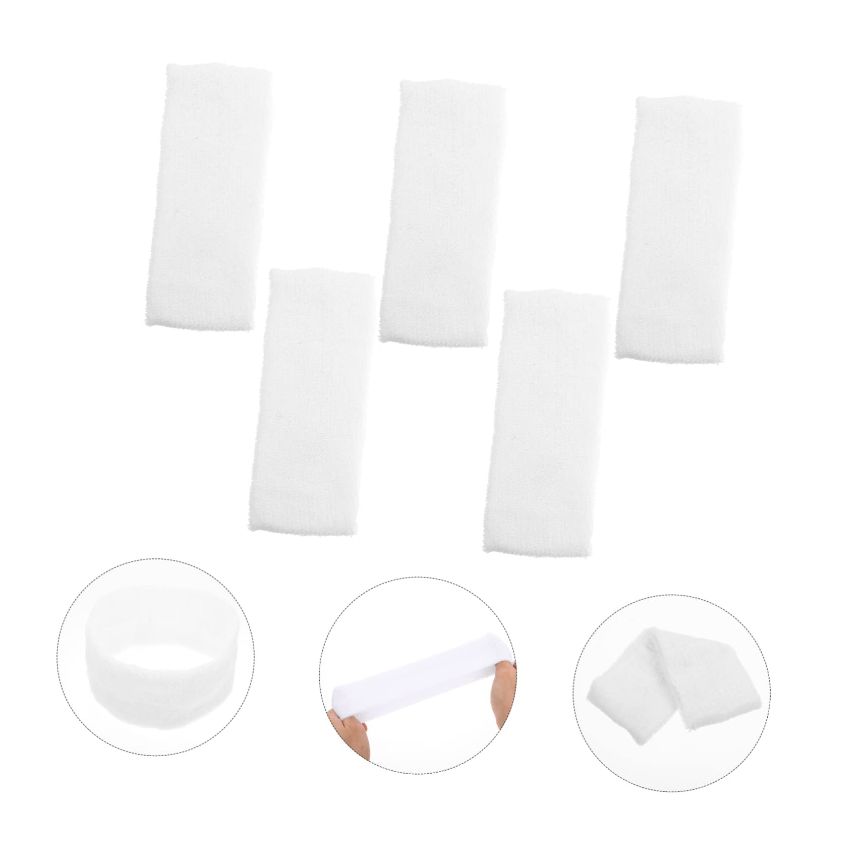 Kisangel 25piezas Diademas Deportivas Absorbentes para Sudor Cómodas y Transpirables para Yoga Fitness y Correr