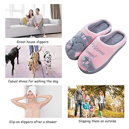 Techcity Women'S & Men'S Comfort Memory Foam Slippers Breathable Fuzzy Slip On Clog House Shoes W/Indoor Outdoor Anti-Skid Sole thumb #4