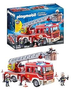 Camion de Pompiers Playmobil avec Échelle Pivotante