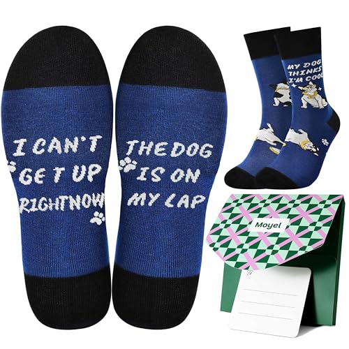 Moyel Dog Dad Gifts for Men Socks Mens 9-11 French Bulldog Dad Gifts for Dog Lovers Christmas Funny Present for Men Birthday Mens Fathers Day Present for Daddy Husband Boyfriend