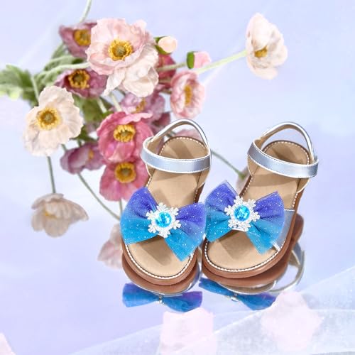 Image of Felix & Flora Toddler Girl Sandals - Little Girl Easter Dress Shoes Lightweight Open Toe Beach Holiday Flats