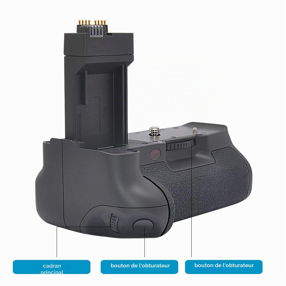 Battery Grip pour Canon EOS/550D/600D/650D/700D/Rebel T2i/T3i T4i T5i de Rechange de BG-E8