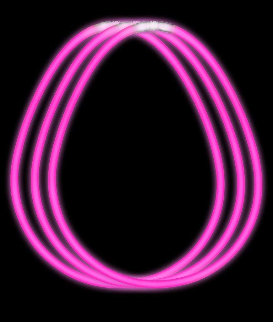 Fun Central S9, 22 Inch 50 CT Pink Premium Glow Necklaces