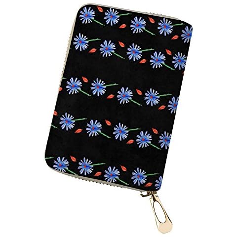 Estuche de piel sintética para tarjetas de crédito con diseño floral Cover
