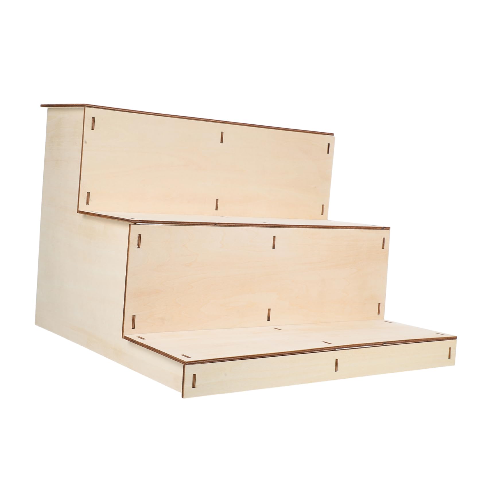 STOBAZA Holzpräsentationsständer mit Mehrstufigem Design für Parfüm Schmuck und Figuren Stabiles Holzregal für Hochzeiten Partys Hause
