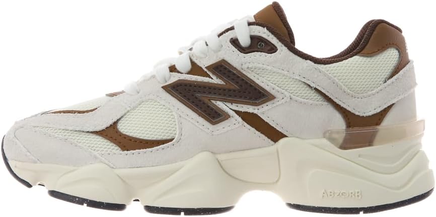 New Balance 9060 Lace Grade Boys Kids Running Inspired (G90609SI) (Breakfast Tea/Angora)