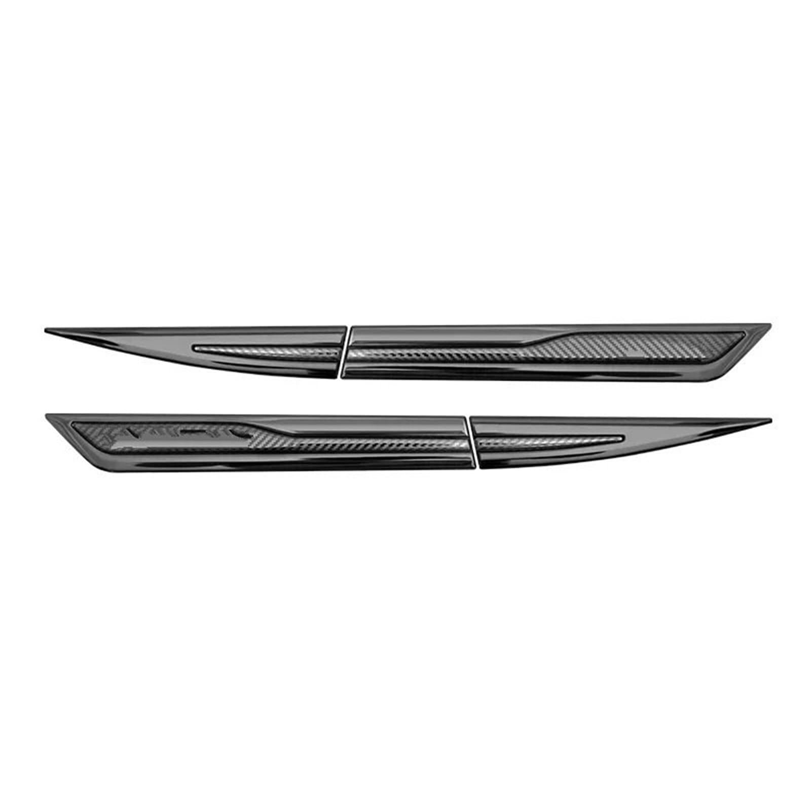 Side Vent Decor Sticker Car Leaf Board Stickers Side Wing Fender Decals Body Exterior Decorative Protection Accessories Car Fender Side Vents(Carbon Look)