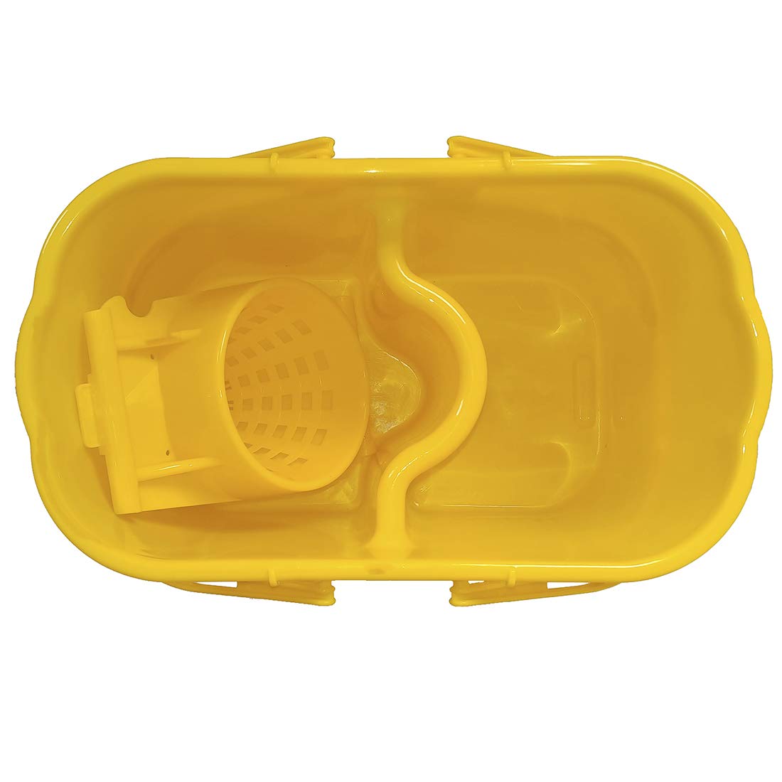 SECCHIO STRIZZATORE DOPPIAVASCA (Con strizzino - 2 vasche sporco pulito da 15 Lt) - in omaggio 1 pacco (100 guanti) in TPE