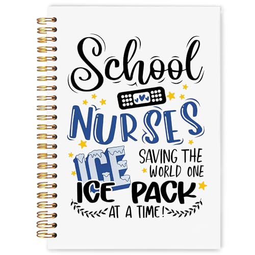 Journal à spirale amusant pour infirmière et bloc-notes de reconnaissance 14 x 21 cm