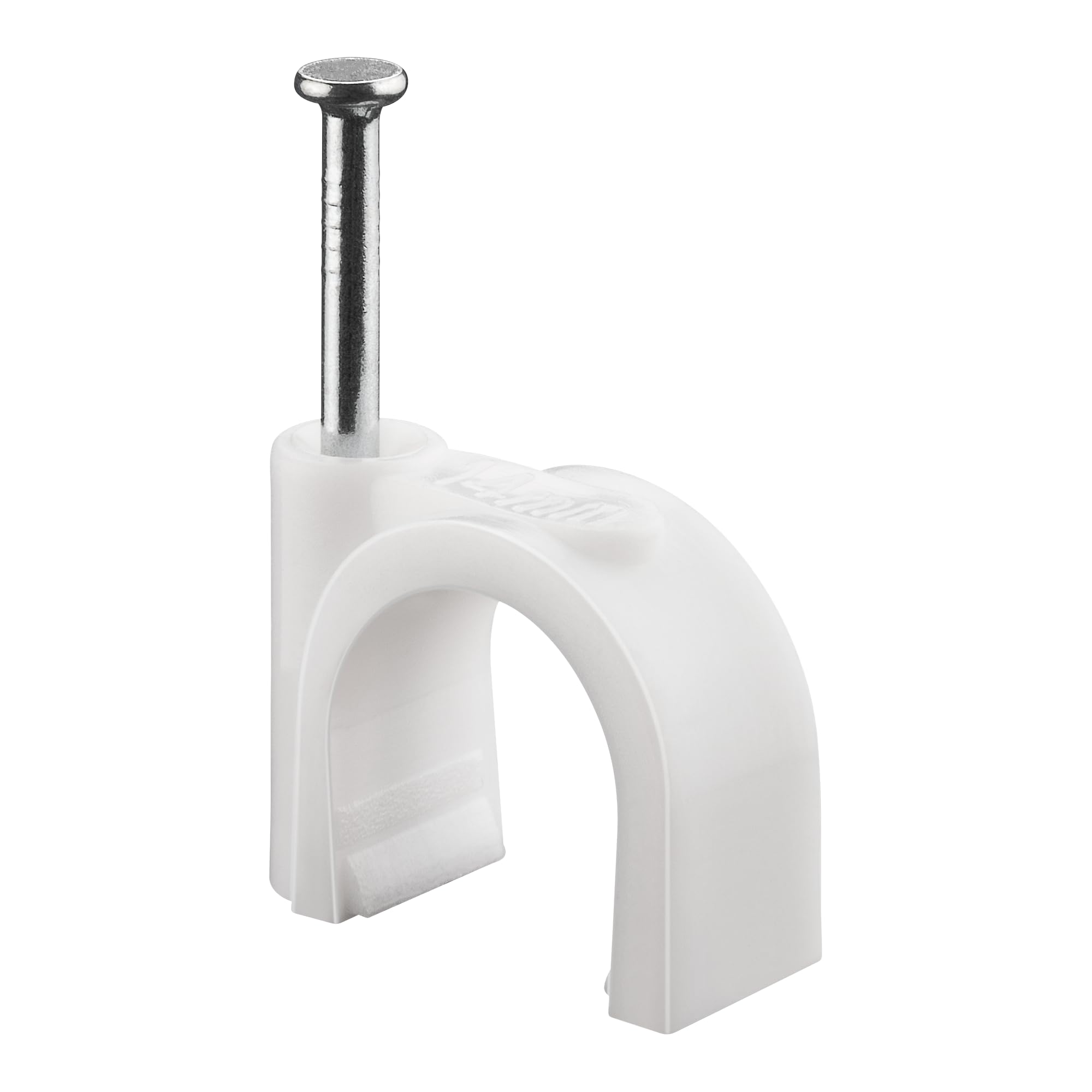 Fixpoint 17084 14 Mm Cable Clip With Nail - White (100-Piece) 4040849170843