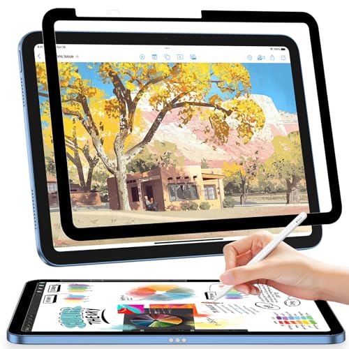 Pellicola di carta compatibile con iPad di 10° generazione 10,9 pollici 2022, pellicola protettiva in carta opaca, pellicola protettiva per schermo Feel Paper antiriflesso, senza bolle