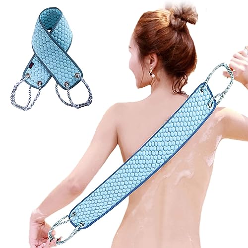 VIPITH Exfoliating Back Scrubber for Shower 37 Inches Back Washer with Handles