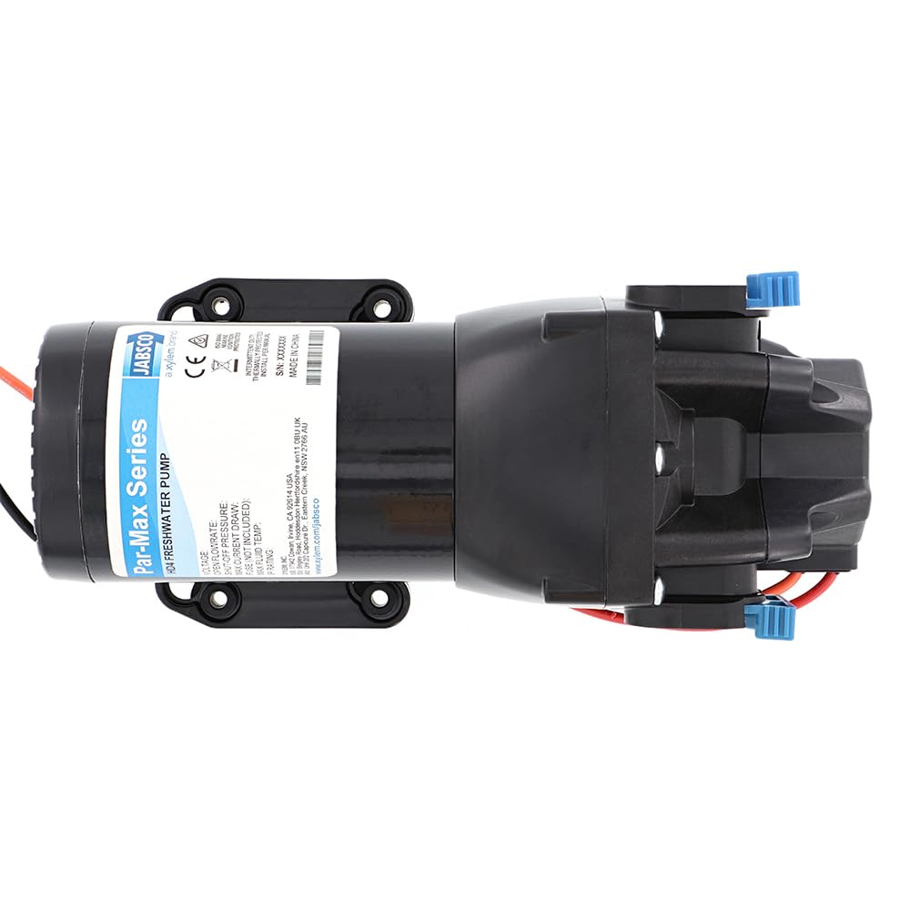 Jabsco Q402J-115S-3A, ParMax HD4-24V 4GPM 40PSI Pompe de Livraison d'eau Douce très résistante, Noir