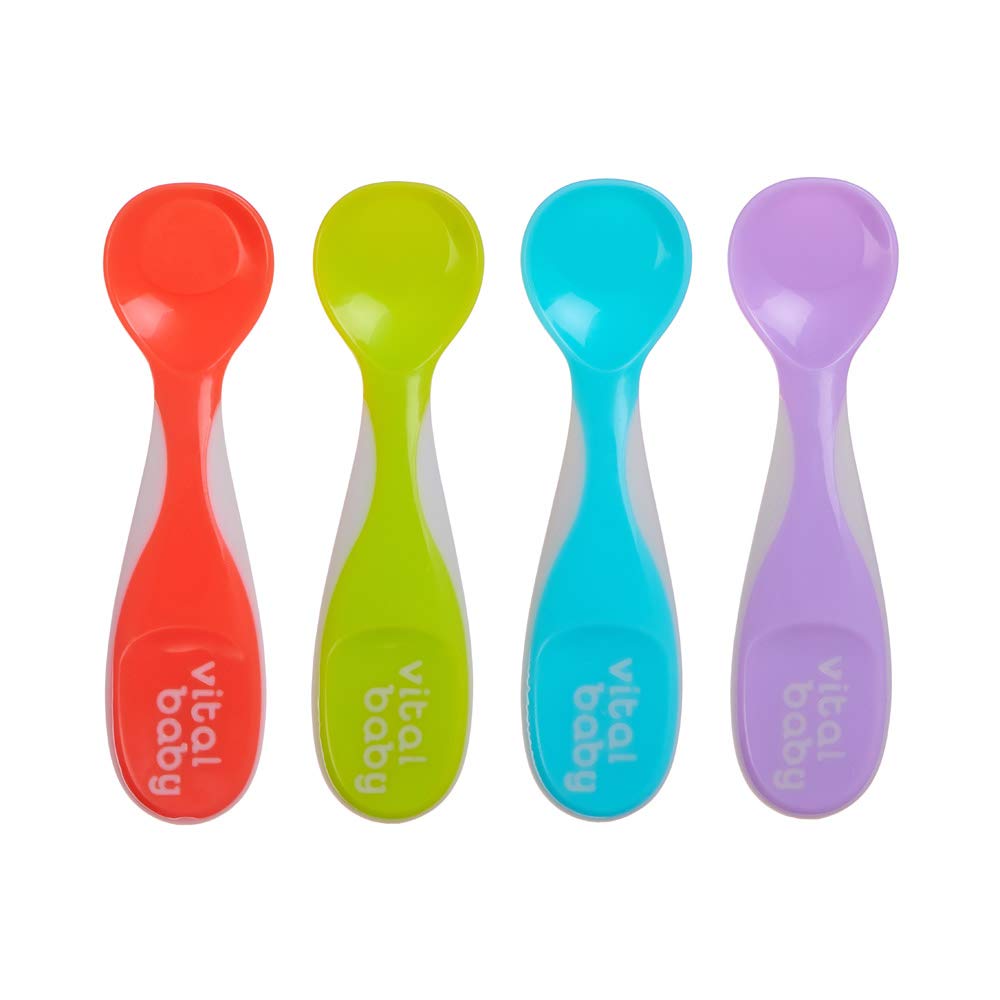 Vital Baby Chunky Feeding Spoons, Size 4 Per Pack