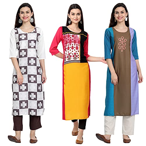 Image of Women's Crepe Straight Kurta