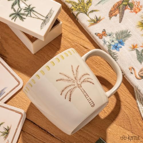 Karma taza de cerámica palm tree 10 oz miniatura 6