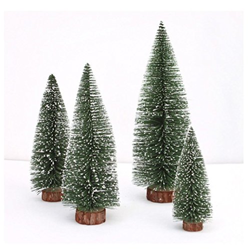 IEason Christmas Decorations, Mini Christmas Tree Stick White Cedar Desktop Small Christmas Tree (15)