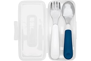 OXO Tot On-the-Go Fork and Spoon Set - The Perfect Travel Utensils...