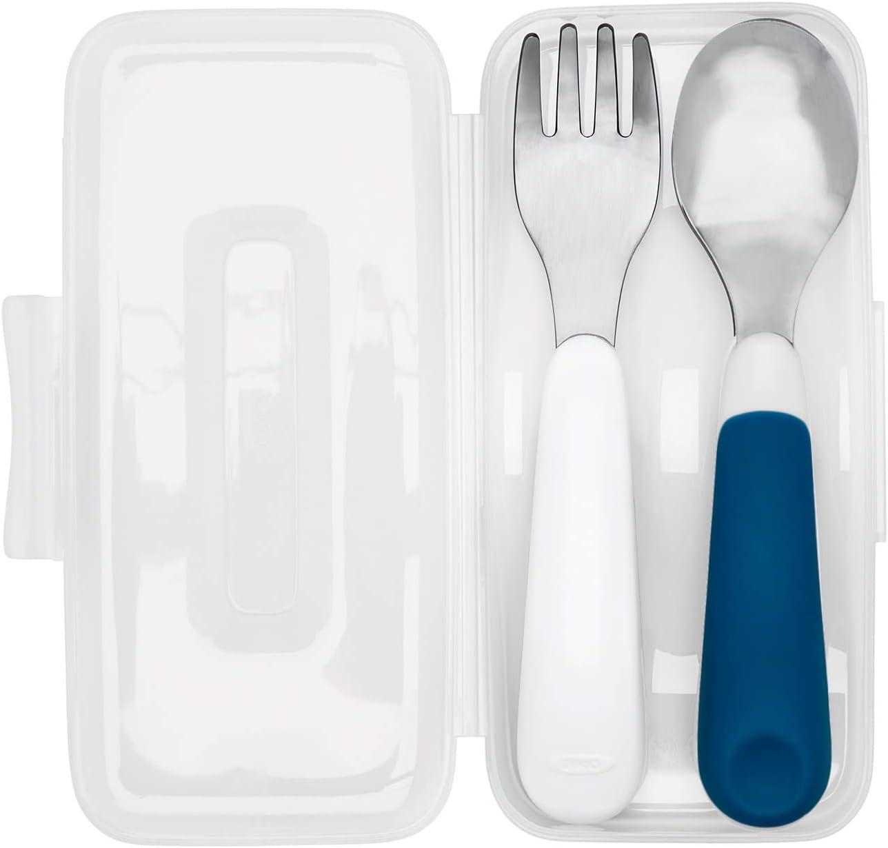 OXO Tot On-The-Go Fork And Spoon Set - Navy