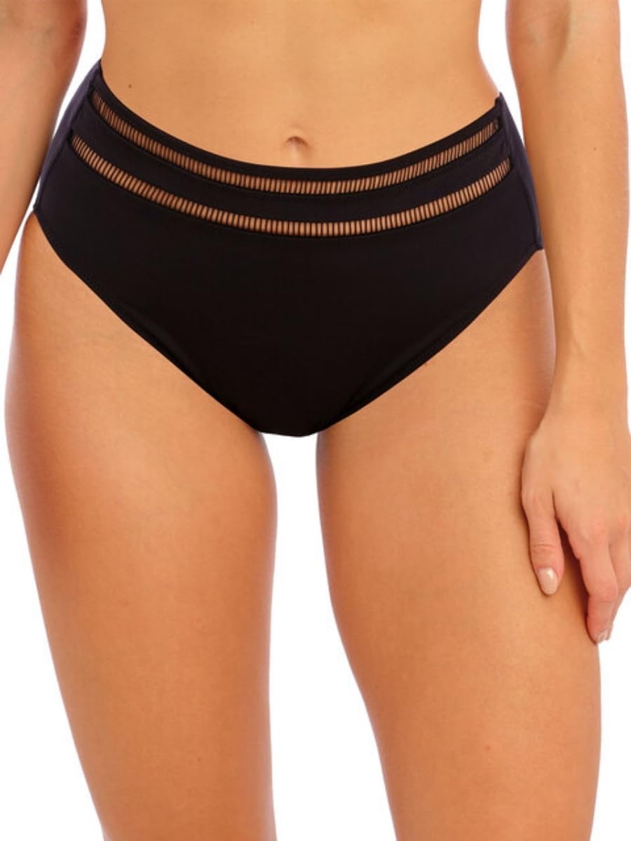 Fantasie Women's East Hampton High Waist Bikini Brief, Black, S