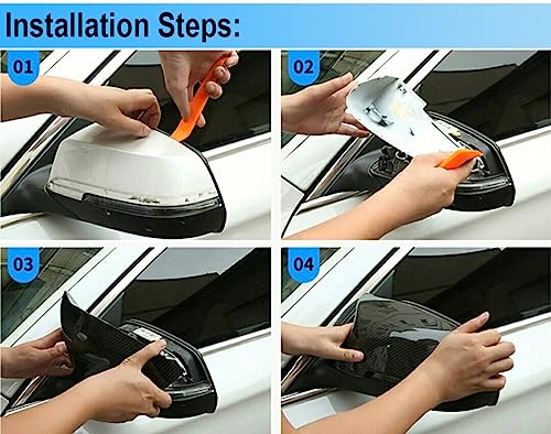 Capuchon de rétroviseur Golf 7 GTI look carbone premium pour aile latérale MK7 - 7