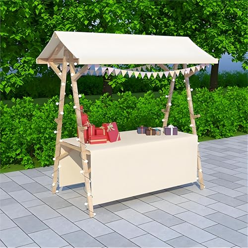 Kiosque mobile portable pour la restauration de rue, présentoir de marché en bois pour la vente de collations, de bonbons et de jouets, kiosque mobile pour la...