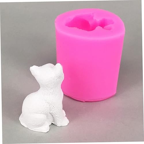 Miniatura 4 de TEHAUX 2pcs Candle Soap Silicone Molds for Chocolate Art Tools Candle Making Kitten Stencil Plaster Chocolate Making Tools Mold Chocolate Mold Soap