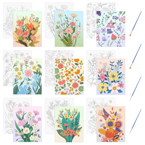 HICOHAND Pre Printed Canvases
