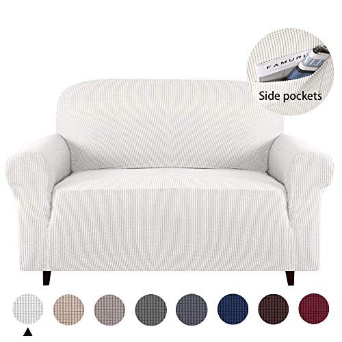 Marchtex High Stretch Sofa Cover 1 Piece Couch Covers, Lounge Covers for 2