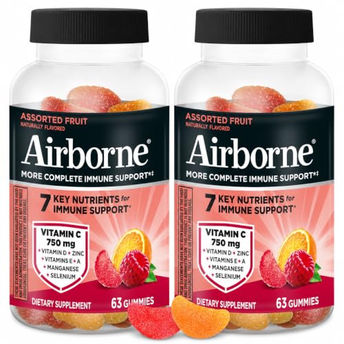 Airborne 750mg Vitamin C Gummies for Adults...